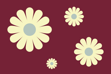 Retro Autumn Floral Seamless Pattern. Ideal for wrapping papers, Background, and Wallpaper