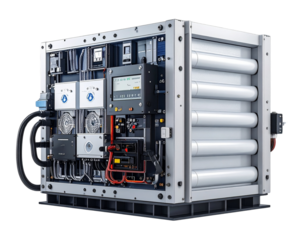  Hydrogen Fuel Cell System – Clean Energy Power Technology PNG