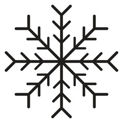 Winter snowflakes vector design in flat style.