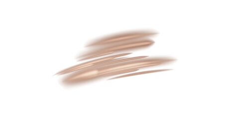 Chocolate brown hot flow from the air conditioner. Realistic 3D illustration isolated on a transparent background.