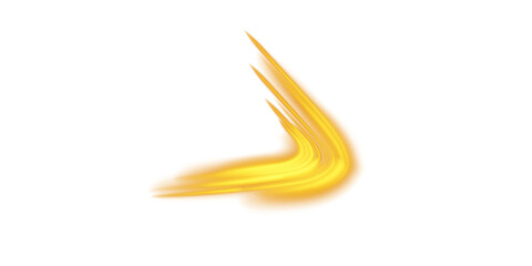 Orange hot flow from the air conditioner. Realistic 3D illustration isolated on a transparent background.