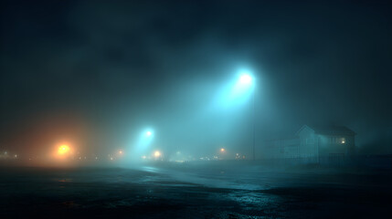 Phantom apparitions layered in fog, low-key dramatic backlighting, long exposure haze, ethereal mist textures