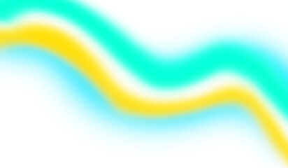 Curved blue to yellow gradient wave with soft fluid texture and transparent background for web banner or overlay PNG
