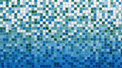 Blue And Green Mosaic Tile Background