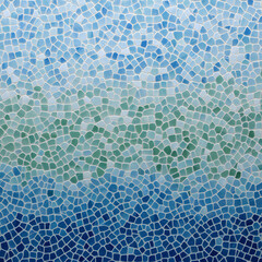 Turquoise And Blue Mosaic Texture