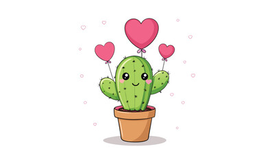 Love Cactus Hearts