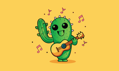 Yellow Guitar Cactus