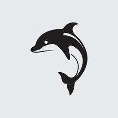 Stylized Dolphin Logo Design