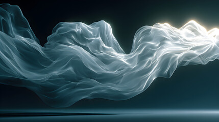 Transparent spectral mist sweeping across frame, long exposure effect for flow, cinematic volumetric lighting, analogous cool palette blue-gray-white, serene ghost wallpaper