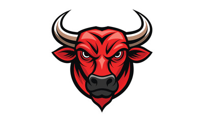 Angry Bull Mascot Logo