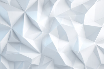 Polygon-inspired relief shapes in white, flat elevation with embossed 3D texture, bright overexposed futuristic effect.