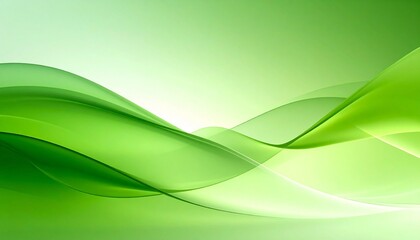 Abstract green gradient texture with flowing curves, translucent layers, and luminous depth.