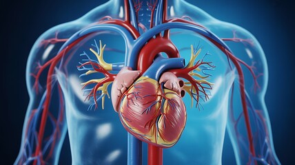 Human Heart and Circulatory System Anatomy