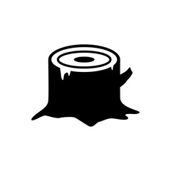 Tree stump icon symbol design vector