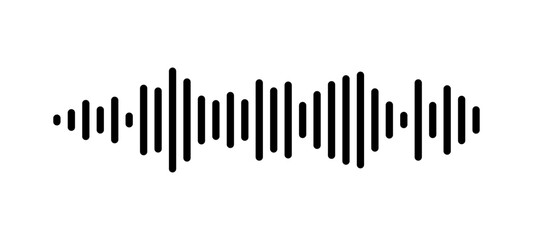 Voice message. Sound wave icon