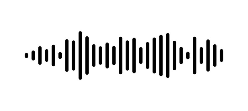 Voice message. Sound wave icon