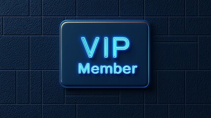 Obraz premium A glowing blue sign displays the words 