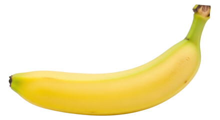 Isolated Cavendish banana fruit, ripe and yellow, delicious sweet dessert snack, whole single item