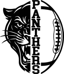 Football Panthers SVG Cut Files for Cricut & Silhouette © Faisal