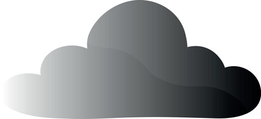 Illustration of a Grey Cloud