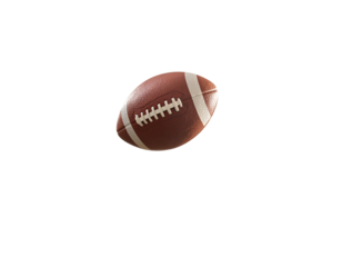 Action Football in Stadium with Cheering Crowd PNG.