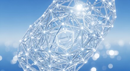 Abstract Network Structure Against Blue Sky - Innovation and Connectivity.