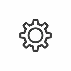 Fototapeta premium Simple Gear Settings Icon for Design