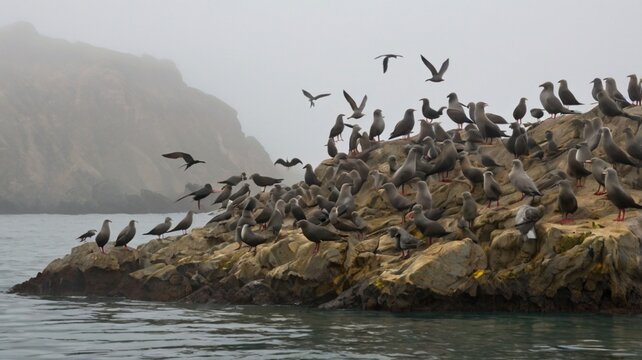 birds on the hilltop - Powered by Adobe