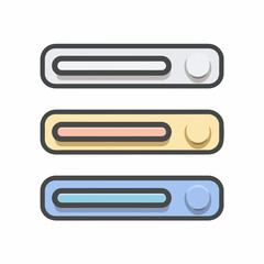 Obraz premium Sleek Settings Sliders Icon Design