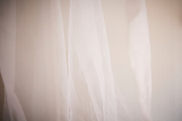Obraz premium Sheer fabric texture. Translucent. Indoors.