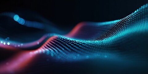 Digital background for tech, AI, data, audio, graphics, etc.