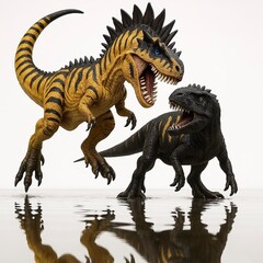 Fototapeta premium Tygranosaurus on a white background