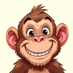 Obraz premium the Monkey face vector background