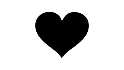 Black Heart Transparent PNG Icon