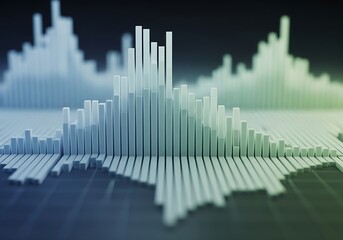 Abstract Data Visualization - A 3D Bar Graph Representation.