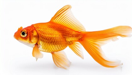 goldfish isolated on white background