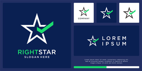 Right star logo design template © cre_ART_ive