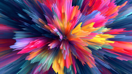 Radiant Explosion of Color and Light