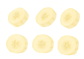 バナナの水彩イラスト