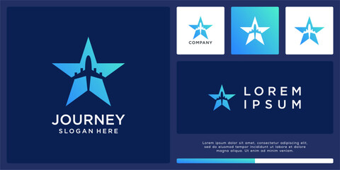 Journey star logo design vector template © cre_ART_ive
