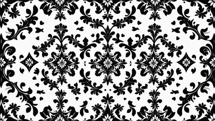 Damask seamless emboss pattern background. Vector classical luxury old damask ornament, royal victorian seamless texture for wallpapers, textile, wrapping. Vintage exquisite floral baroque template.
