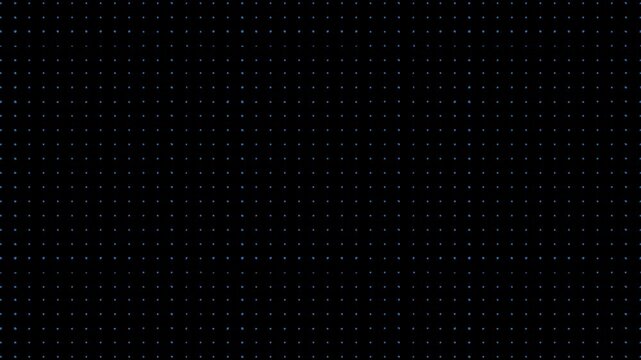 A dark background with a grid pattern of small light dots evenly spaced throughout the image plane
