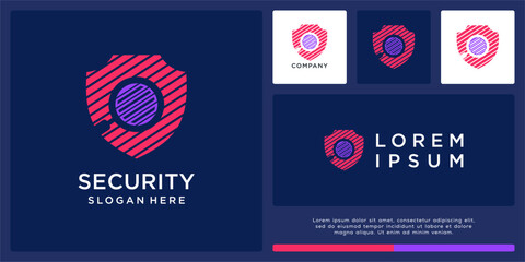 Security find logo design template