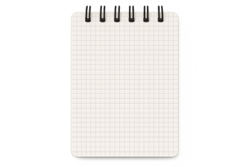 Transparent PNG of a Grid Notepad for Digital Projects