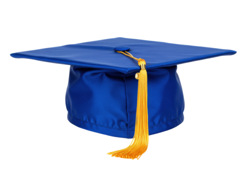 Isolated Graduation mortarboard square academic cap for commencement or convocation day