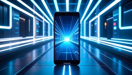 Neonowy smartfon 4