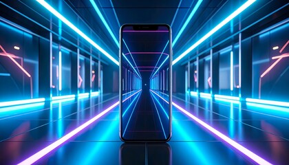 Neonowy smartfon 3