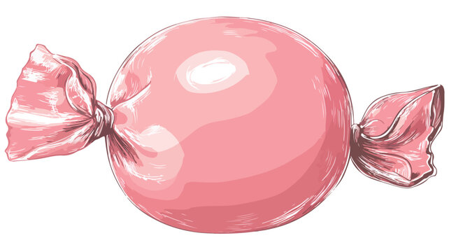 Bubble Gum Treat Food Vector Illustration for Sweet Delight Designs