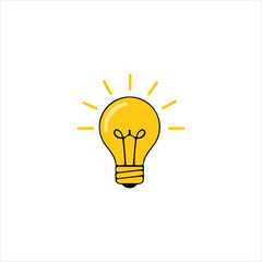Light Bulb Idea Innovation Energy Creative Knowledge Power Design Vector Illustration

