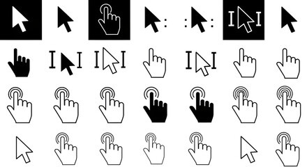 “Icon Set: Gesture and Cursor Interactions”